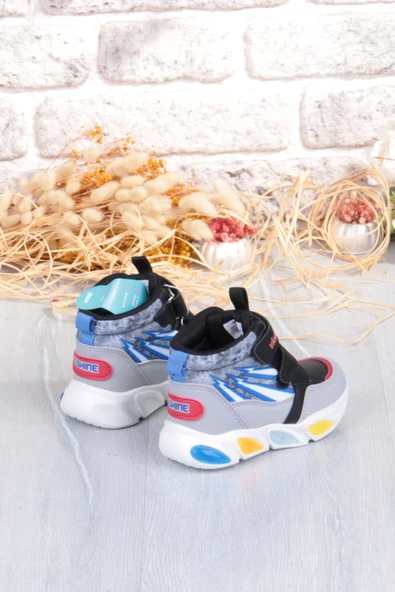 Vicco 946.B25K.420 David Siyah Rahat Hafif Işıklı Erkek Çocuk Bot - Resim 4