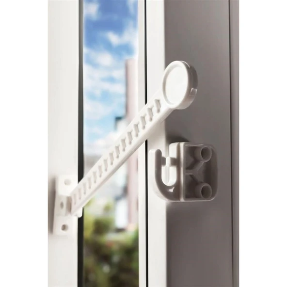 Buffer® Bebek Çocuk Evcil Hayvan Güvenlik Ayarlanabilir Koruyucu Pencere Havalandırma Kilidi - 7