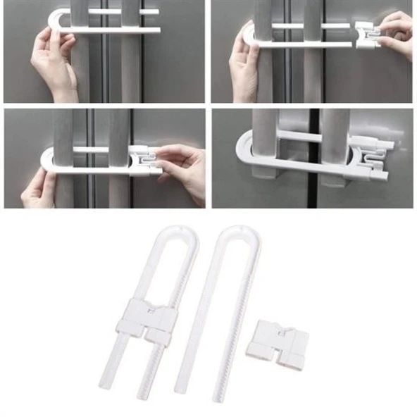 Buffer® Bebek Çocuk Çekmece Ve Dolap Koruma Raylı Güvenlik Sistemi Emniyet Kilidi - 3