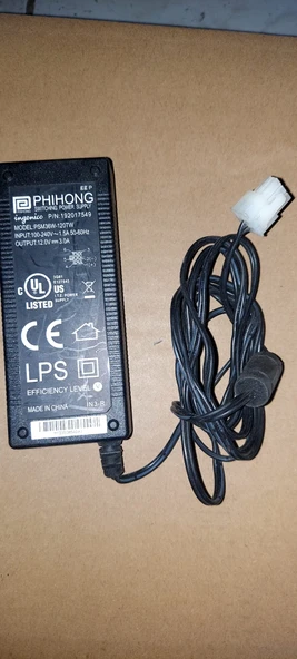 INGENICO PHIHONG PSM36W-120TW Alim 12V 3A P/N 192017549 Switching Power Adapter - Resim 3