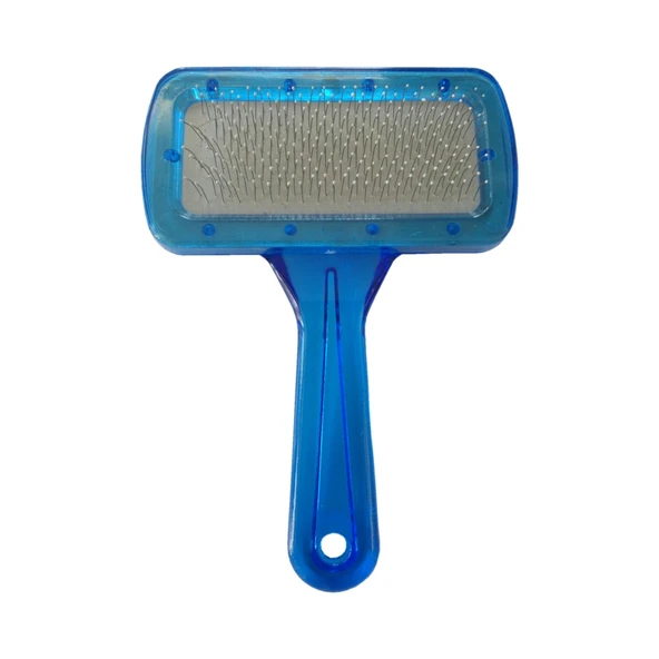 Markapet Kedi Köpek Tarağı Şeffaf 9*14 cm Mavi ürün görseli