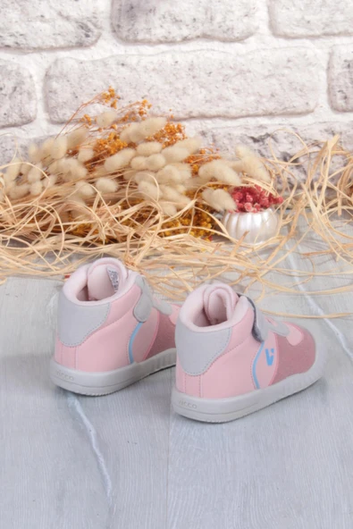 Vicco 946.E25K.402 Soli Pudra Yumuşak Rahat İlk Adım Kız Çocuk Bot - Resim 4