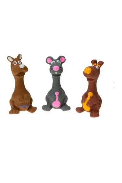 Karlie Sesli Kanguru Köpek Oyuncağı (kahverengi) ürün görseli 1