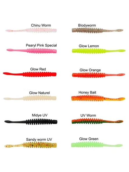 Hanfish Plankton 5cm LRF Silikon Yemi 10 Adet - Resim 2