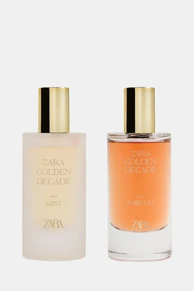 ZARA GOLDEN DECADE EDP + SAÇ SPREYİ LİMİTED EDİSYON 2X50ML (1.7 FL. OZ). ürün görseli