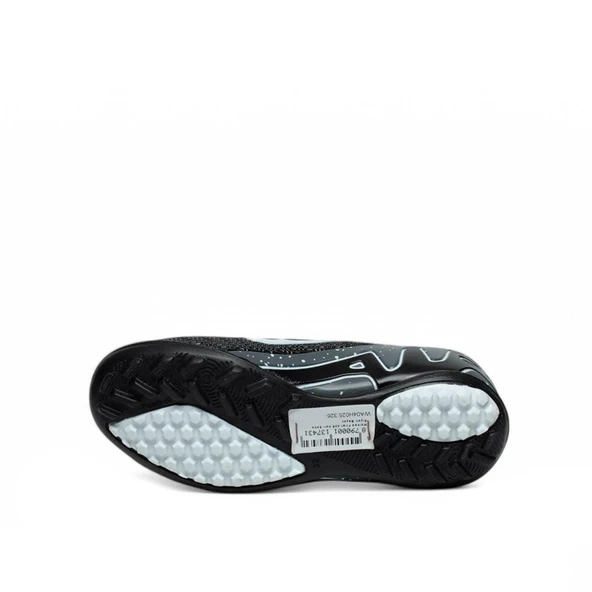 Çocuk Halı Saha Ayakkabısı Siyah Beyaz Kaymaz Taban - Resim 4