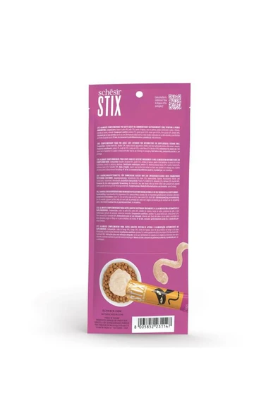Schesir Stix Tavuk Krem Pouch 6 X 15g - Resim 3