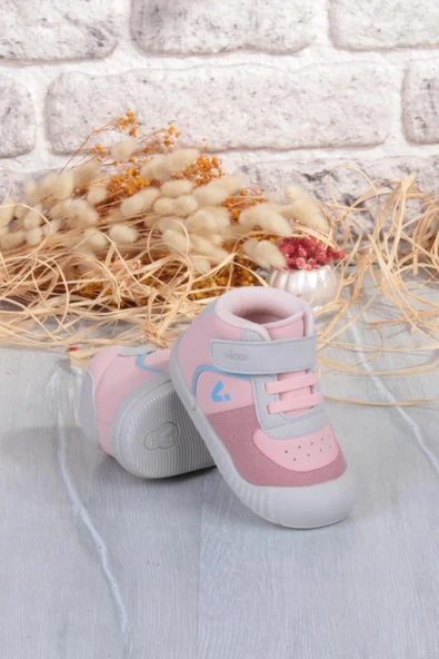 Vicco 946.E25K.402 Soli Pudra Yumuşak Rahat İlk Adım Kız Çocuk Bot - Resim 5