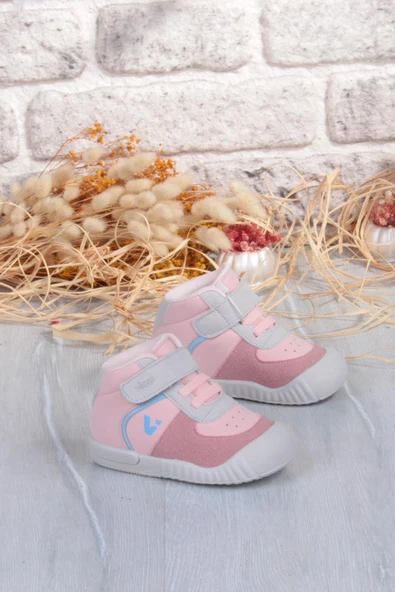 Vicco 946.E25K.402 Soli Pudra Yumuşak Rahat İlk Adım Kız Çocuk Bot ürün görseli