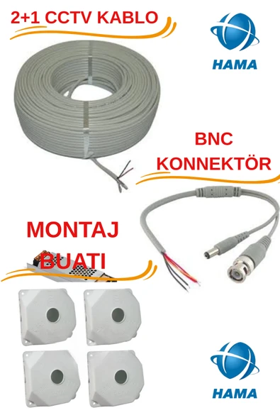 SNRELK  HAMA 6 Kameralı Gece Renkli Dış Mekan 320 Gb Güvenlik Kamerası Sistemi - Resim 4