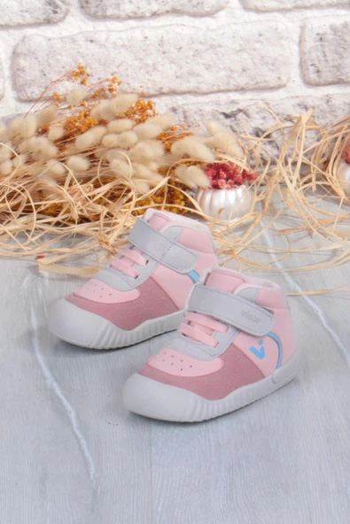 Vicco 946.E25K.402 Soli Pudra Yumuşak Rahat İlk Adım Kız Çocuk Bot - Resim 3