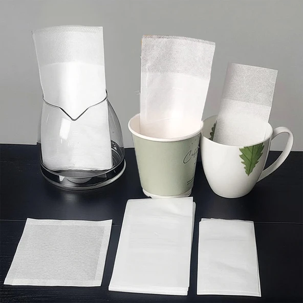 Çay Bitki Çayı Demleme Filtresi Boş Demlik Poşeti Galoşu Bonesi 9.5x17 cm 1000 Adet Ev Otel Cafe Horeca - 7