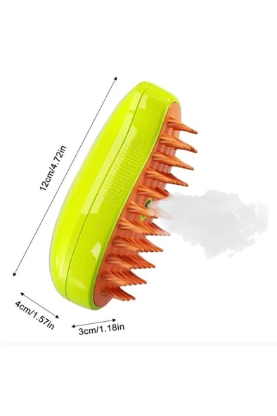 Pet Brush Buharlı Tarak Kedi Köpek Buharlı Yıkama Tarağı ürün görseli