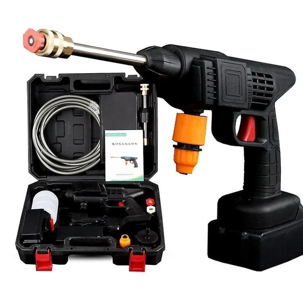 48v Şarjlı Çift Bataryalı Taşınabilir Basınçlı Oto Yıkama Bahçe Sulama Sı - 5