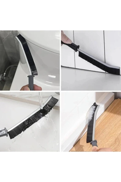 Çok Amaçlı Multi Ince Temizlik Fırçası Derz Arası Banyo Mutfak Lavabo Detay Temizleme Fırçası 2 Adet - 2
