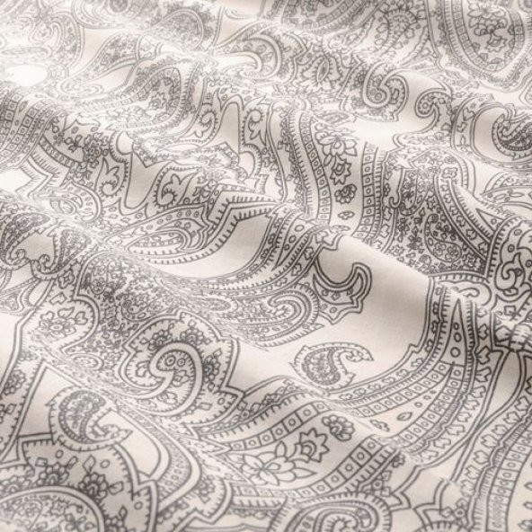 Tek Kişilik Nevresim Takımı, Bej-Koyu Gri 150x200 Cm  Takım - 3