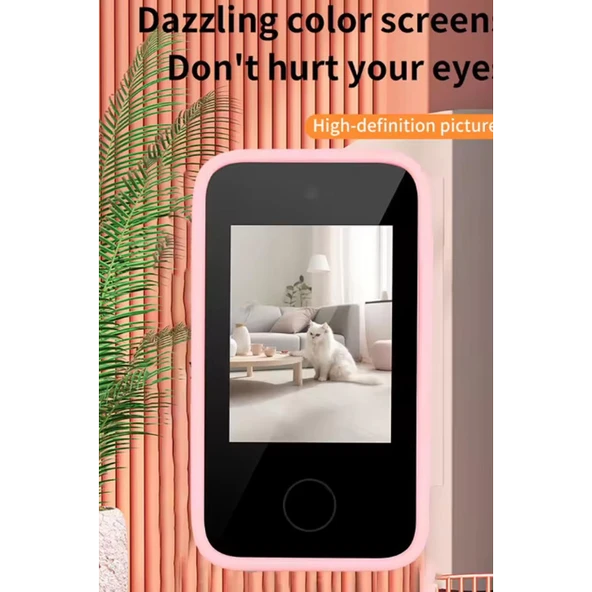 Telefon Modelli Çocuk Dijital Fotoğraf Makinası Çift Kameralı Dokunmatik Ekran 2.0 Ekran - 9