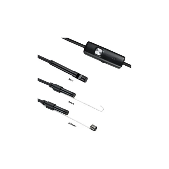 Vtn-02 Endoskop Yılan Video Kamera Led’li 2 Metre 7 Mm Sert Kablo Su Geçirmez - Resim 6