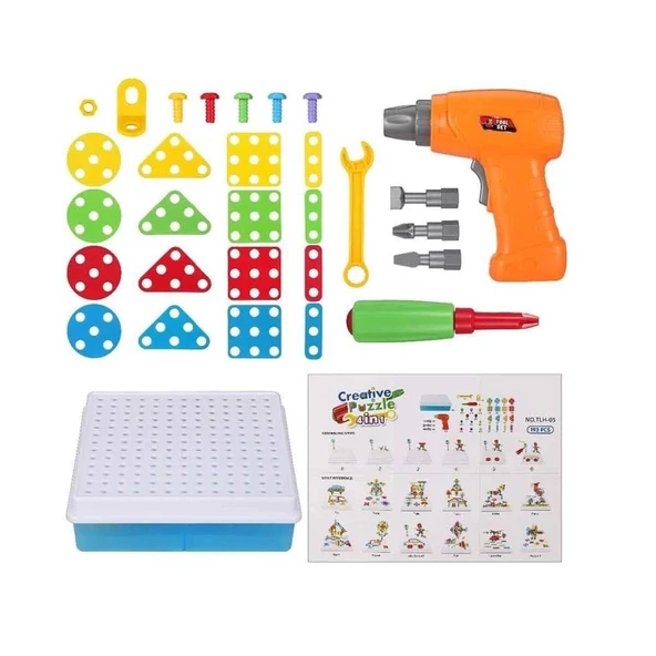 Litae Trend BFS Nessiworld URT014-001 Birlik, 3D Eğitici Matkap Seti Hayvanlar Özel Fiyatlı Ürün - Resim 5