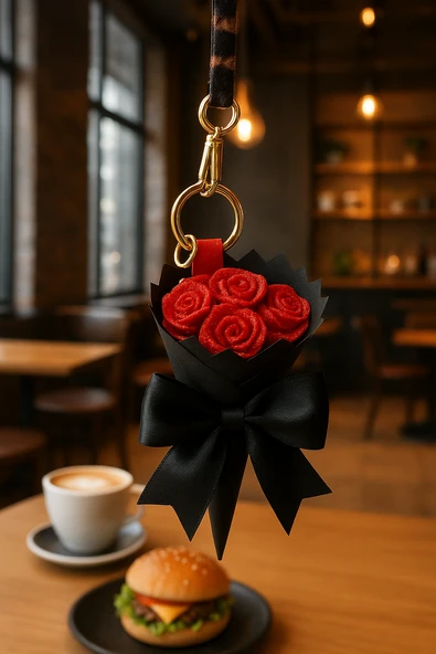 Mini solmayan buket anahtarlık - 2