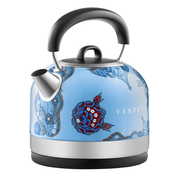 Vestel X Aslı Filinta Retro Düş Mavisi Çini Su Isıtıcı ürün görseli