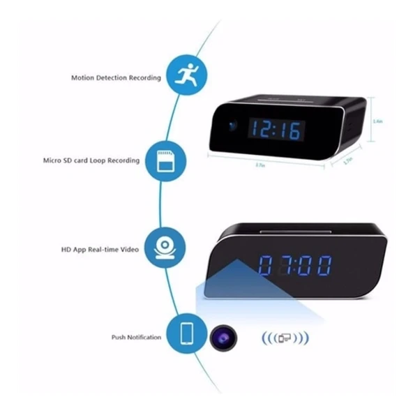 4k Wifi Gizli Kamera Bebek Bakıcı Kamera 1080p Masa Üstü Sesli Kayıt - 3