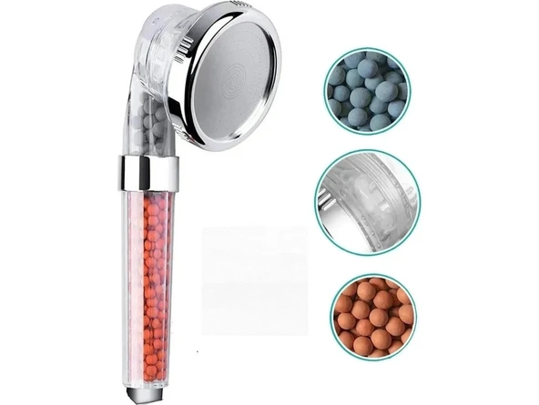 Filtreli Arıtmalı Su Tasarrufu Sağlayan Ekonomik Duş Başlığı ürün görseli