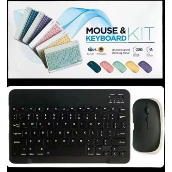 Zr20km Siyah Kablosuz Klavye Mouse Set