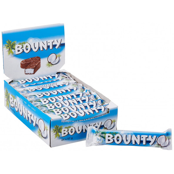 Bounty Hindistan Cevizli Çikolata 57 G x 24 Adet