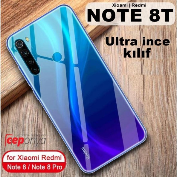 Xiaomi Redmi Note 8T İnce Esnek Şeffaf Sararmaz Kılıf - 2
