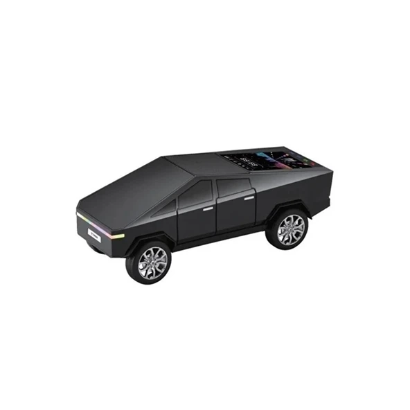 D68 Cyber Model Araba Tasarımlı Bluetooth Hoparlör 15w Güçlü Ses Rgb Led /tws/usb Siyah - 2