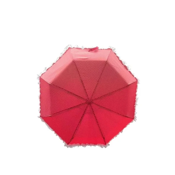 Litae Trend BFS   TK-3665 Katlanır Otomatik Şemsiye 8 Telli Desenli Fırfırlı - 5