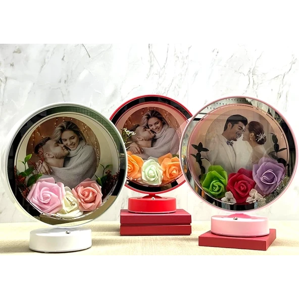 Kişiye Özel Fotoğraf Alanlı Ledli Çerceve Alk4449