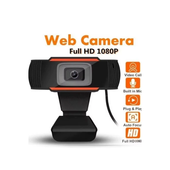Webcam Orjınal 1080p Konferans Kamera Dahili Mikrofon Chat Görüntülü Sohbet Yayın Kamerası Hd Video - 2