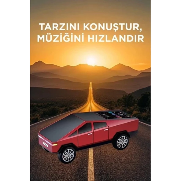 D68 Cyber Model Araba Tasarımlı Bluetooth Hoparlör 15w Güçlü Ses Rgb Led /tws/usb Kırmızı - 4