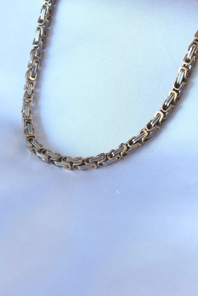 Litae Trend BFS 316L Çelik Mix Renk Kral Zincir Model Erkek Kolye - 1