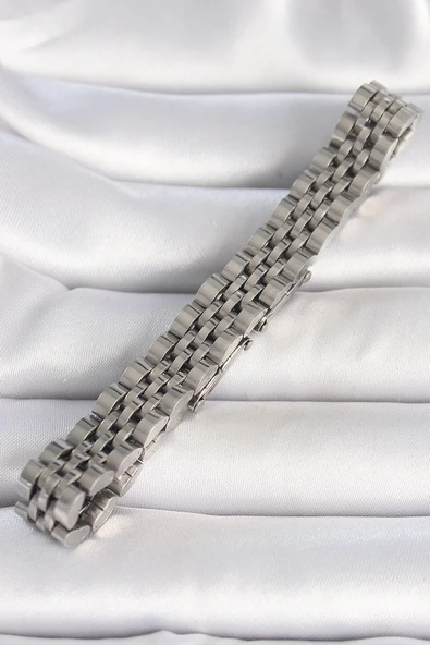 Litae Trend BFS 316L Çelik Gümüş Renk Zincir Model Erkek Bileklik - 2