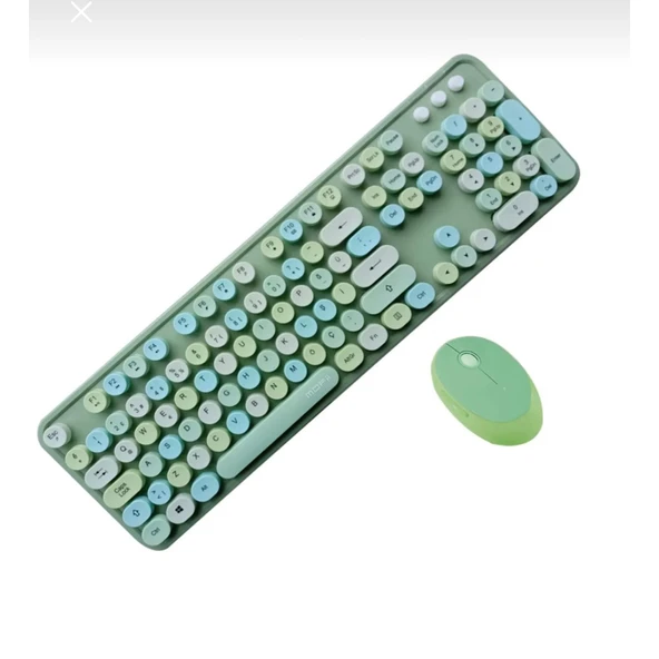 Tr Mofii Sweet Yeşil Klavye Mause Set