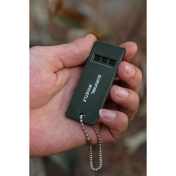 Buffer® Kamp Outdoor Yaşam Yüksek Sesli Acil Durum Survival Plastik Düdük - 7