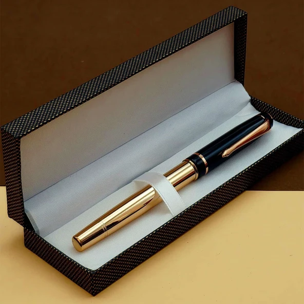 Öğretmenler Günü Hediyesi Kutulu Kalem Gold Siyah Tg-53-vice/(1395) 4695