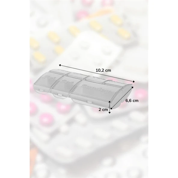 Buffer® Haftalık 7 Bölmeli İlaç Saklama Ve Hatırlatma Kutusu - 6