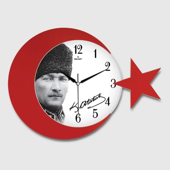 Ay Yildiz Duvar Saati 134-2 Tg-53-vice/(1395) 4670 ürün görseli 1