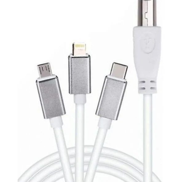 Zr362 Ads 501 Type-c 3 İn 1 Yazıcı Kablosu