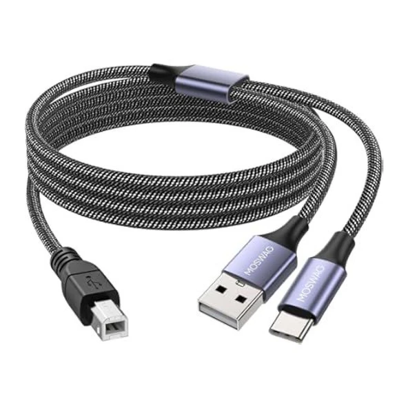 Zr361 Ads 501 Type-c 2 İn 1 Yazıcı Kablosu