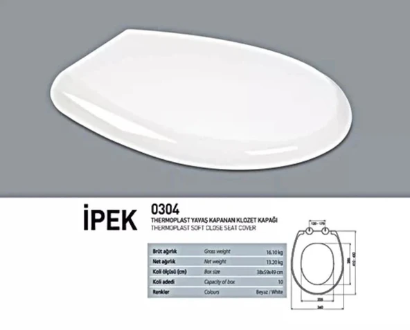 Litae Trend BFS NKP İpek Amortisörlü+Tak Çıkar Klozet Kapağı - 1