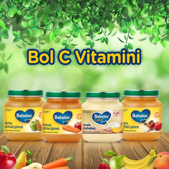 Litae Trend BFS   Bebelac Elma Şeftali Püresi Kavanoz Maması 125 Gr - 3