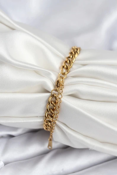 Litae Trend BFS 316L Çelik Gold Renk Yazı Yazmaya Uygun Kadın Bileklik - 2