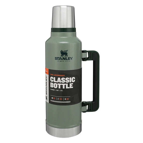 Klasik Vakumlu Çelik Termos 1.9L / 2.0QT Yeşil - Resim 2