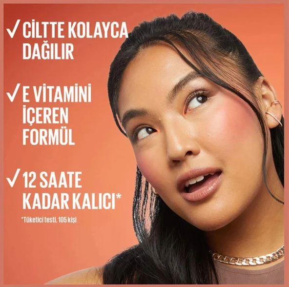 Maybelline New York Sunkisser Hazy Matte Likit Allık - 30 Pink Mirage - 4