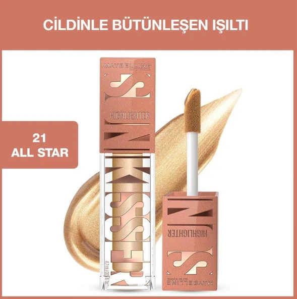 Maybelline New York Sunkisser Likit Aydınlatıcı Highlighter - 21 All Star - 2